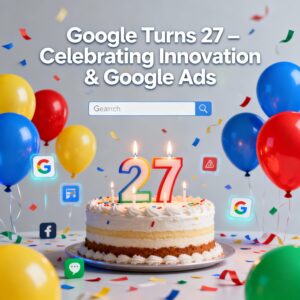 27th birthday of Google and Google Ads